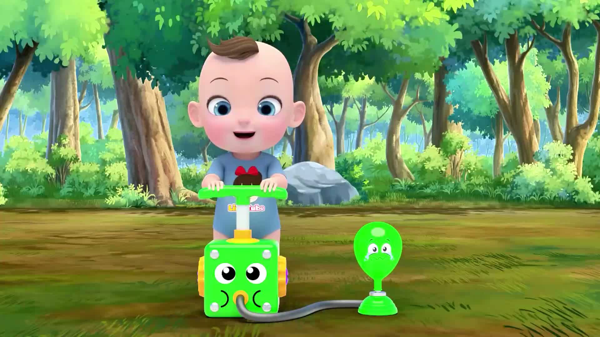Kids Video: Cute Panda and Ball Finger Play