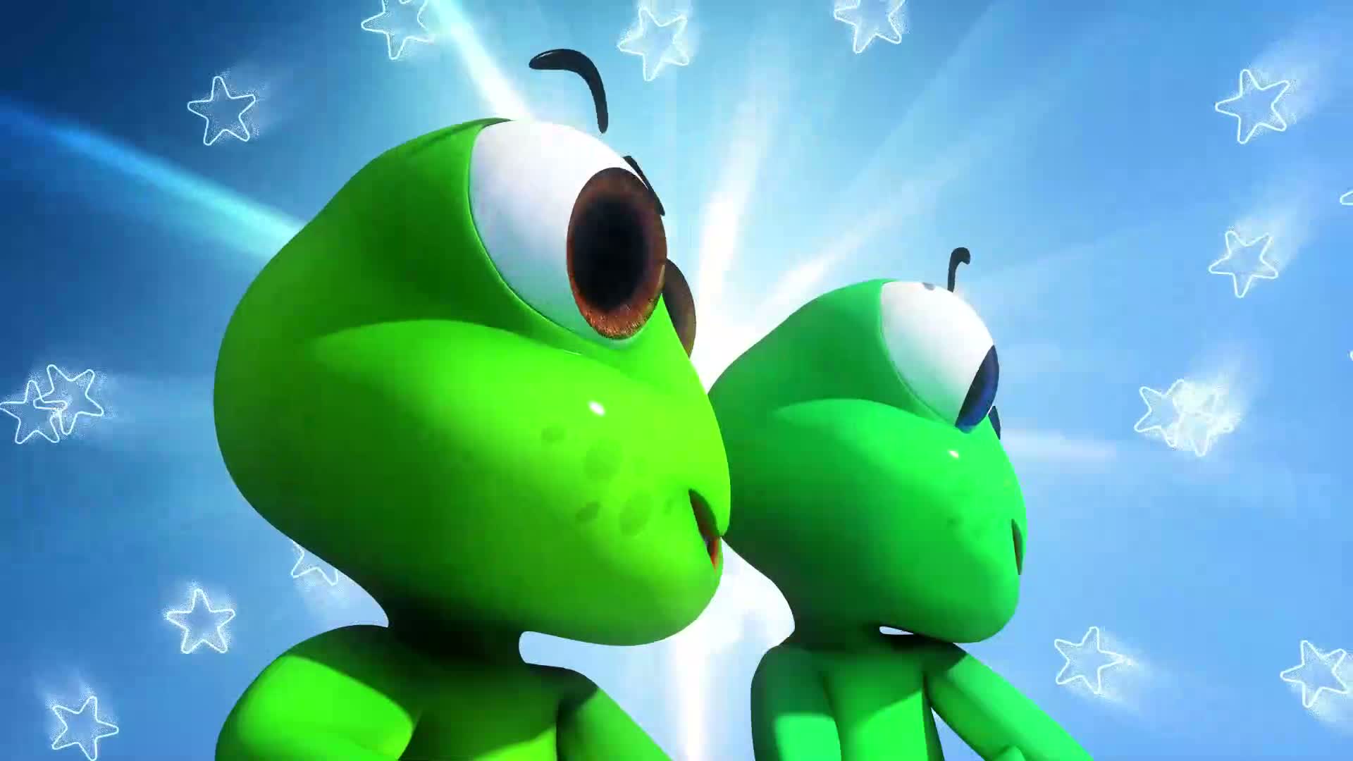 Cartoon Video: Frog on the Checkered Table